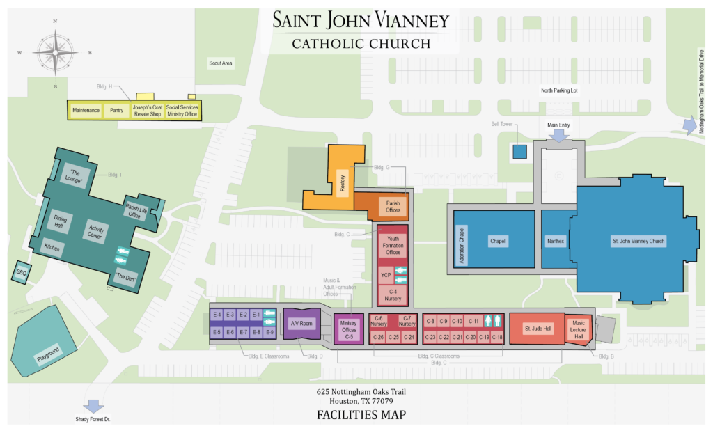 Saint John Vianney Campus Map