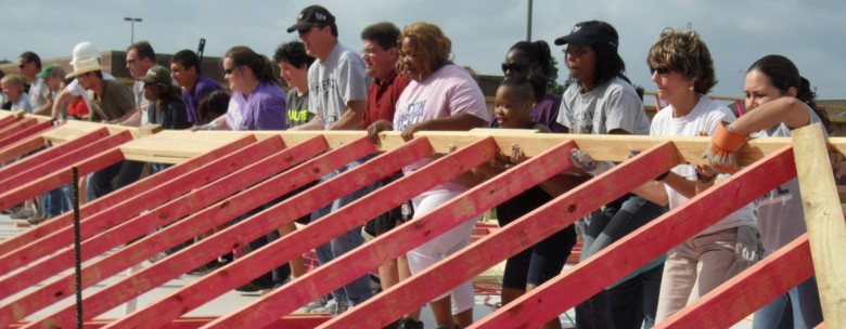 Young Adults Habitat for Humanity Service Day
