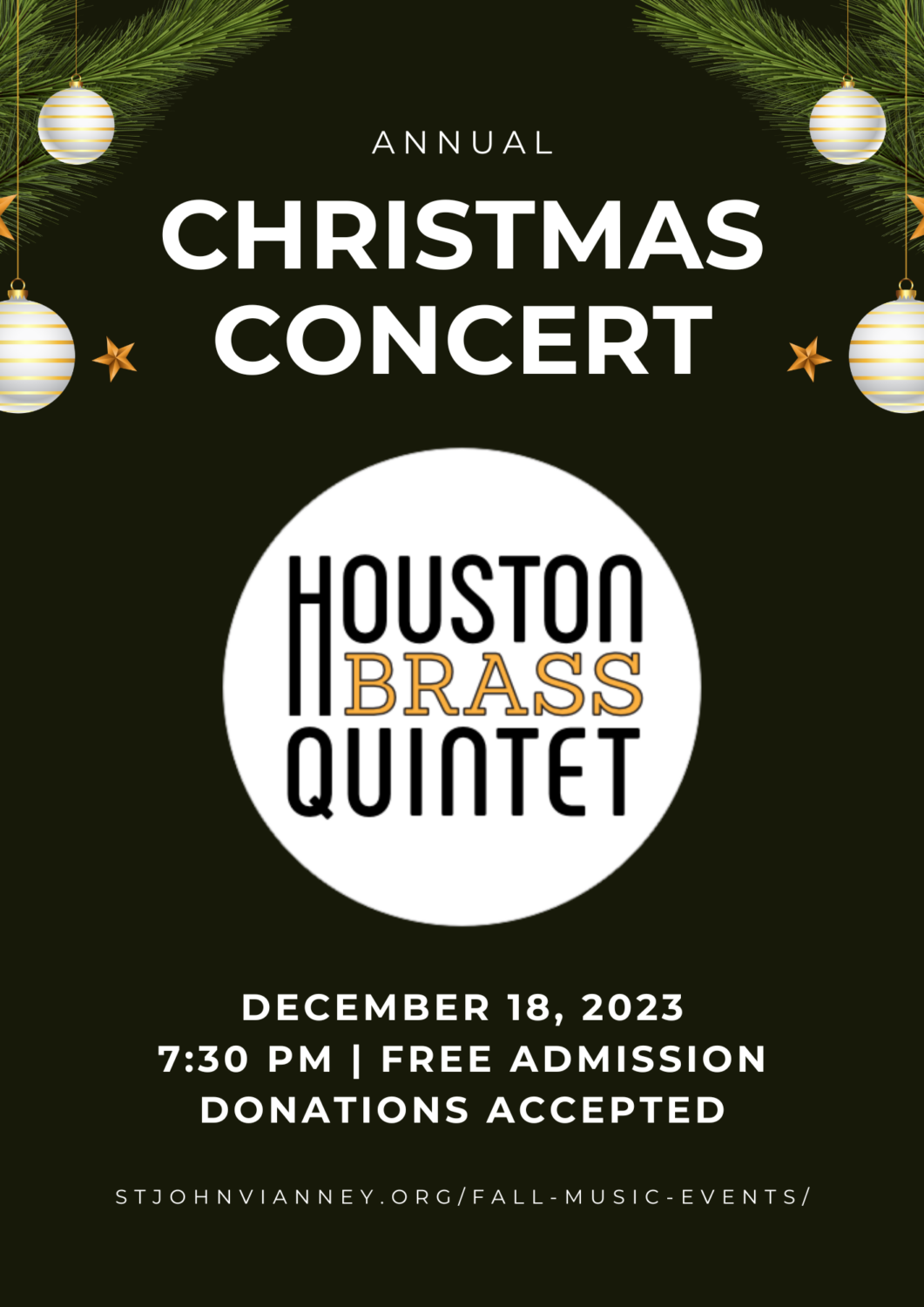 Houston Brass Quintet Christmas Concert