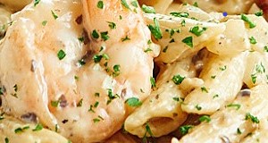 Lenten Dinner - Shrimp Penne Alfredo