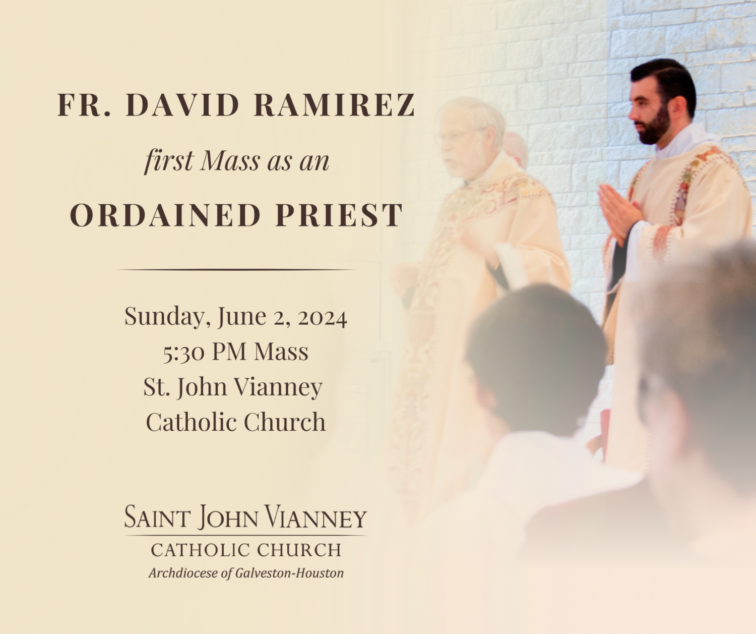 Fr. David Ramirez First Mass